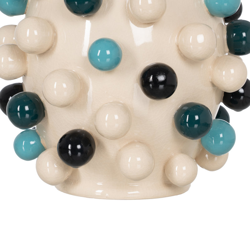 Paullina Ceramic / Porcelain Table Vase, Beige