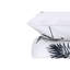 Ensemble de housse de couette 100% coton Monstair blanc / noir / bleu foncé-1060800754