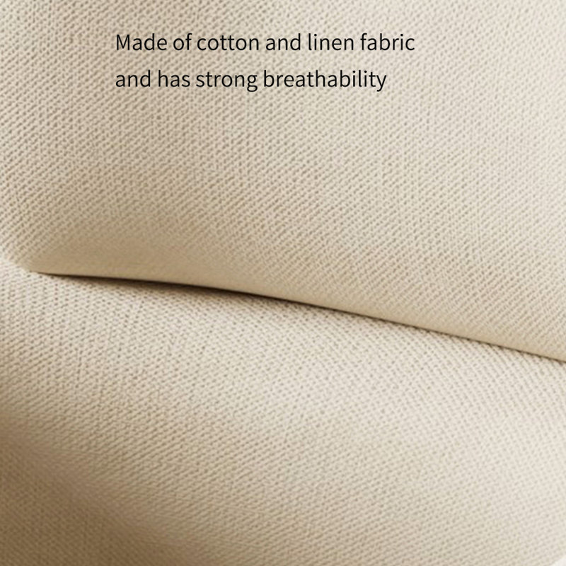 Comfortable sponge solid wood leisure chair, Beige