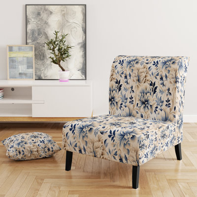 Fauteuil de chambre Petal Symphony Blue Damask Harmony