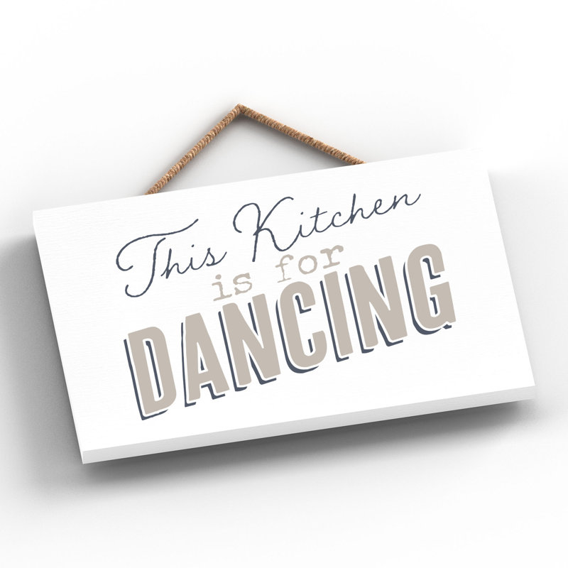 Vivid Squid Wholesale This Kitchen Is For Dancing - No Frame Print on Wood