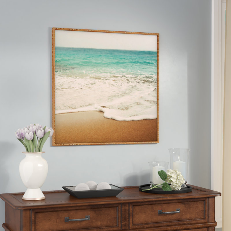 «Ombre Beach», reproduction de photo sur papier encadrée, H 12 po x l 12 po x P 1 po