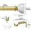 Julbe Adjustable Single Curtain Rod Set-937361400