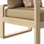 Chaise longue d'extérieur en bois Carollton Queensland Acacia Sollid avec coussins et coussin Sunbrella-1805646361-1805646360