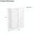 47" Marble Shoe Cabinet with Sliding Doors, 6-Tier Storage for 30+ Pairs, Space-Saving Entryway Organizer with Adjustable Shelves, Modern Wood Grain Texture Finish-179932868