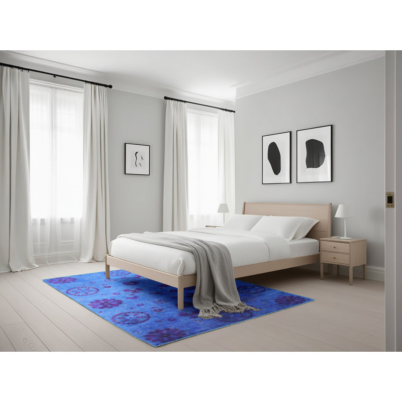 Tapis oriental bleu, Rectangle 5 pi x 7 pi