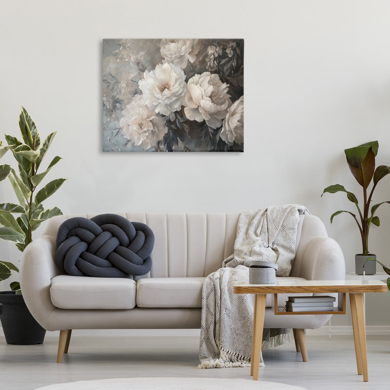 "Stupell Industries White Florals", art mural sur toile par Petal Prints Design, H 30 po x l 40 po