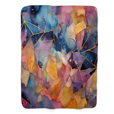 Fractal Rainbows - 1 Piece Premium Sherpa Blanket 0185