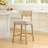 Upholstered Counter Stool with Handwoven Back-66868276
