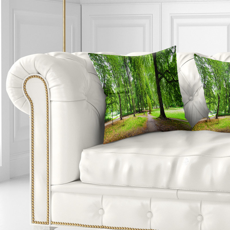 Coussin Schafer Park in Autumn, 16 po x 16 po, Coussin décoratif