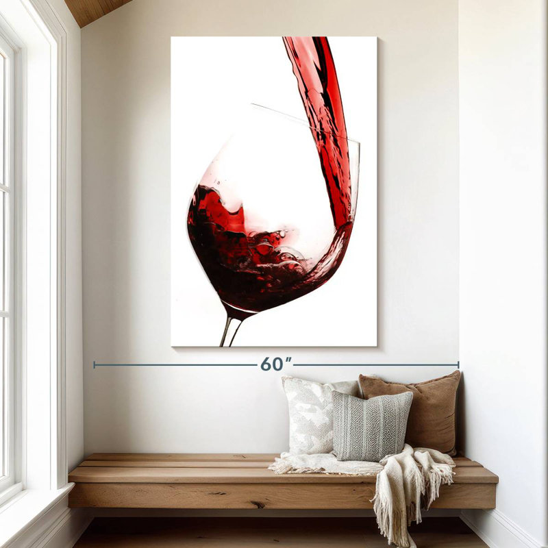 Yarlin Red Wine Flow, 51" H x 34" W