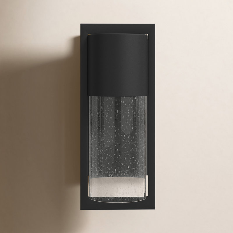 Dwell LED Outdoor Sconce, Black, Small, Incandescent