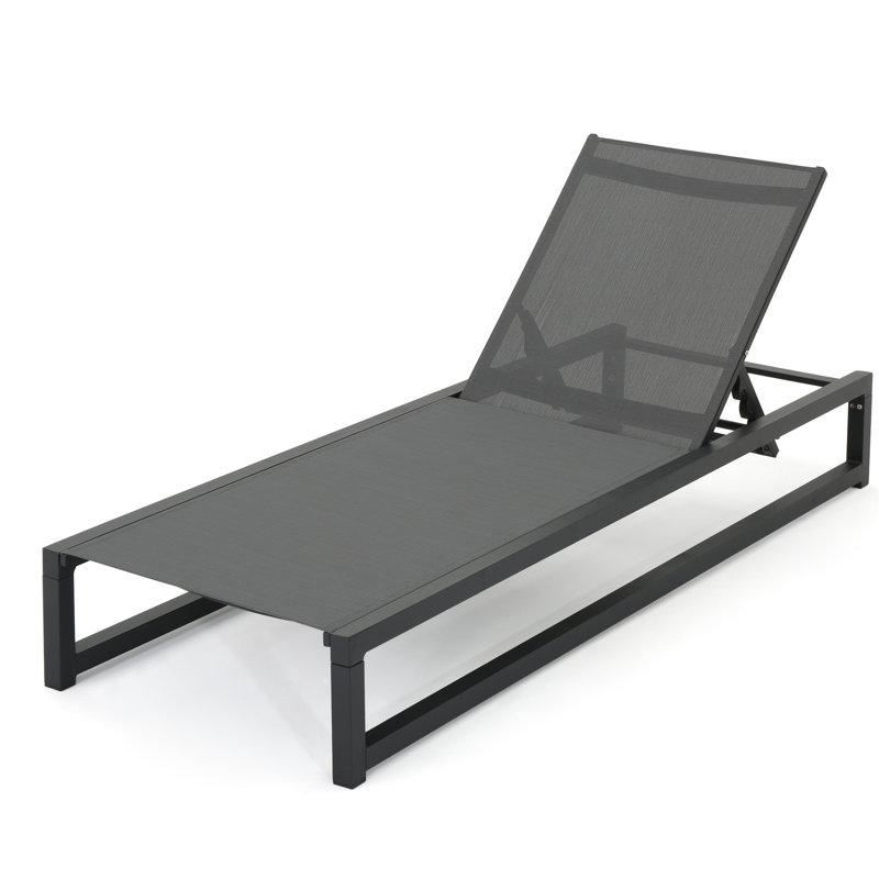 Chaise longue réglable pour les jardins - et confortable pour l'extérieur avec cadre et