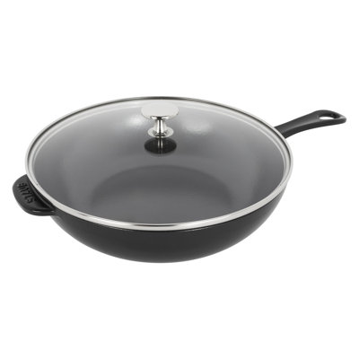Staub Pans 26 cm / 10 Inch Cast Iron Daily Pan With Glass Lid
