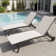 Bembo 66.93" Long Reclining Chaise Lounge with Wheels
