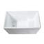 Baignoire de trempage autoportante en acrylique de 43 po x L 27 po avec siège Ed