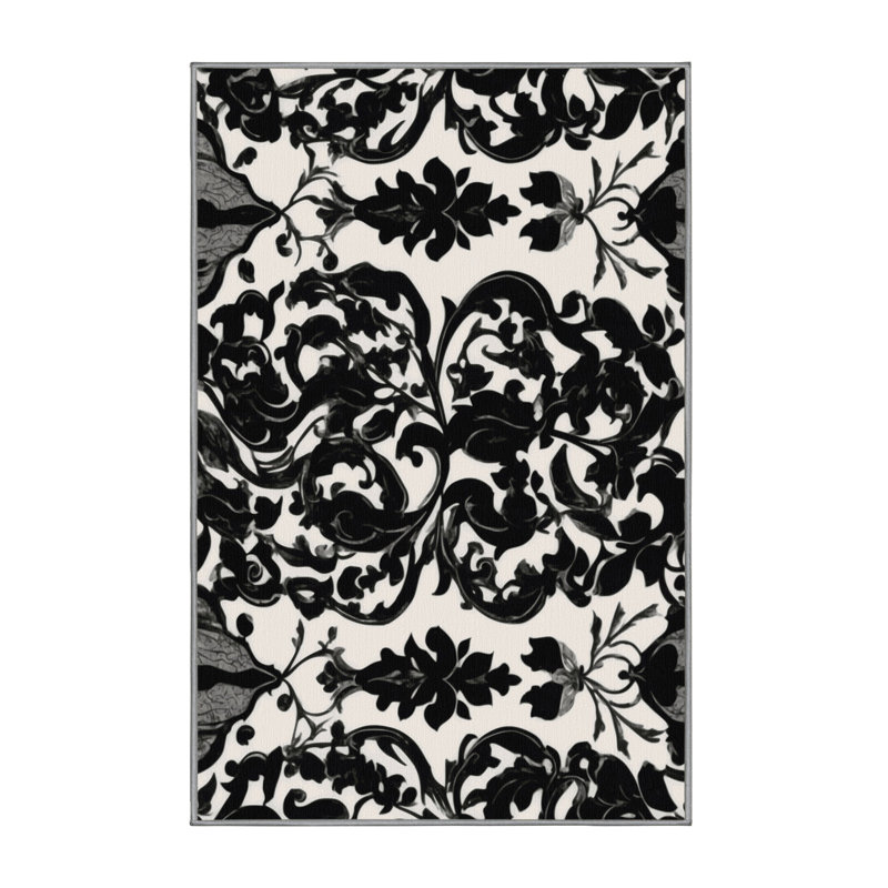 Tapis Pewter Grace, Rectangulaire 3 pi x 5 pi