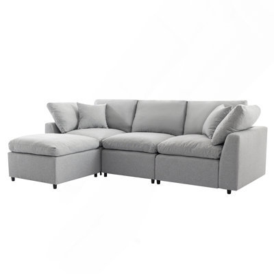 Canapé modulaire rembourré en duvet rembourré
