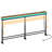 Console Table Entryway Table Behind Couch Table Height Adjustable (27.6"-35.4") with LED Light Strip and Charging Station-2094753886