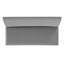 Banc rembourré gris avec dossier