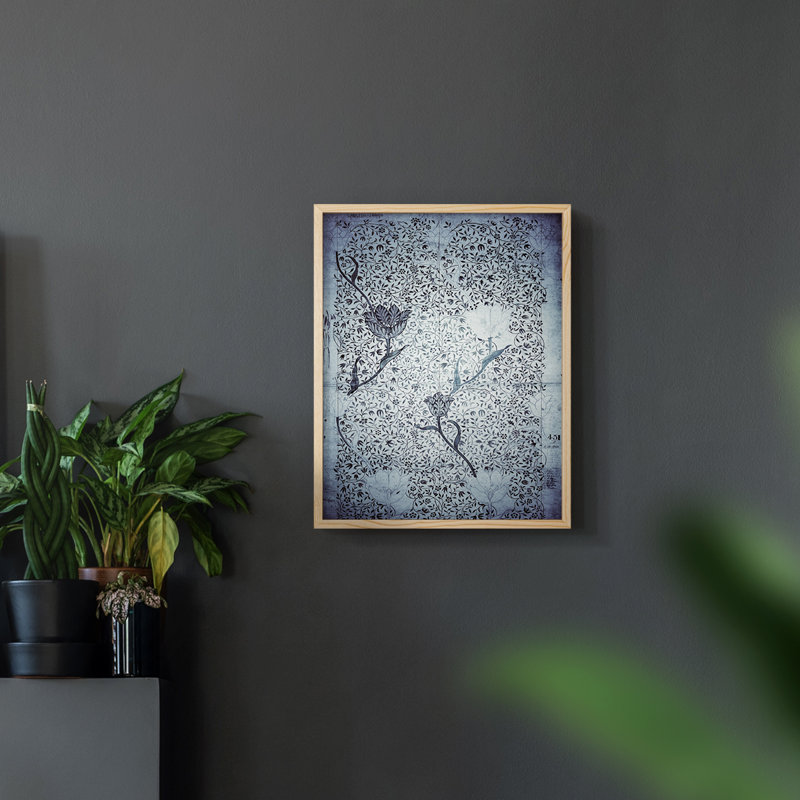 «Vintage Abstract Print», impression encadrée, Naturel, H 10 po x l 8 po