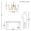 Clay 8 - Light Candle Style Chandelier with Beaded Accents