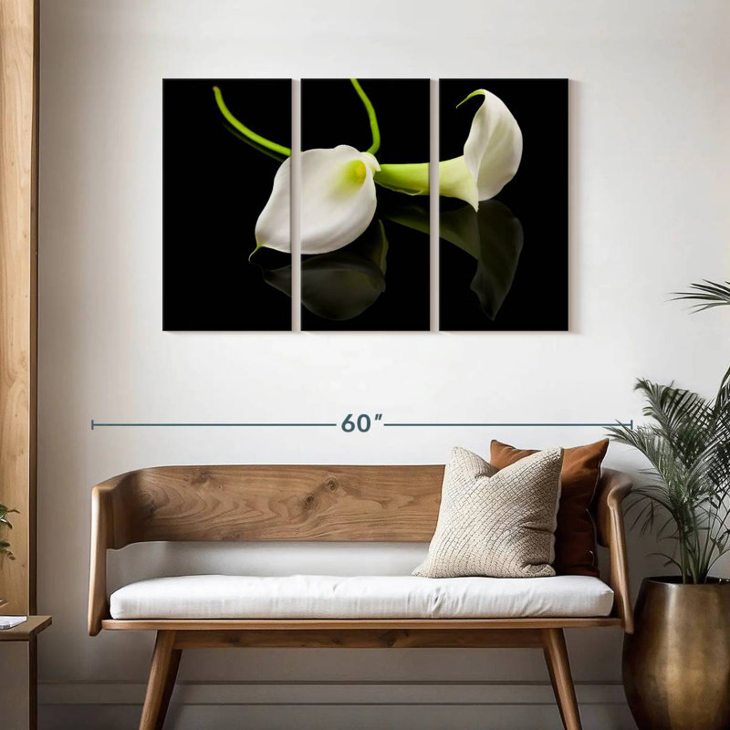 Fleur de lis Harnek Calla, H 28 po x l 45 po