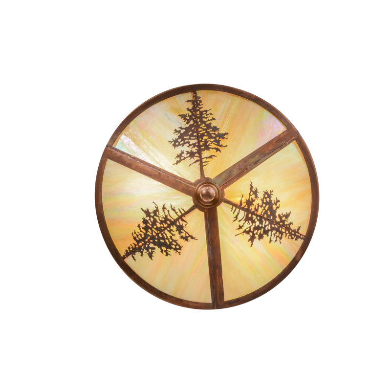 Rustic Lodge 2 - Light Semi Flush Mount