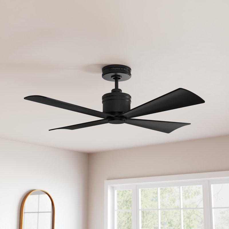 56'' Ceiling Fan, Midnight Black