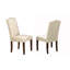 Chaise rembourrée en lin Madelyn
