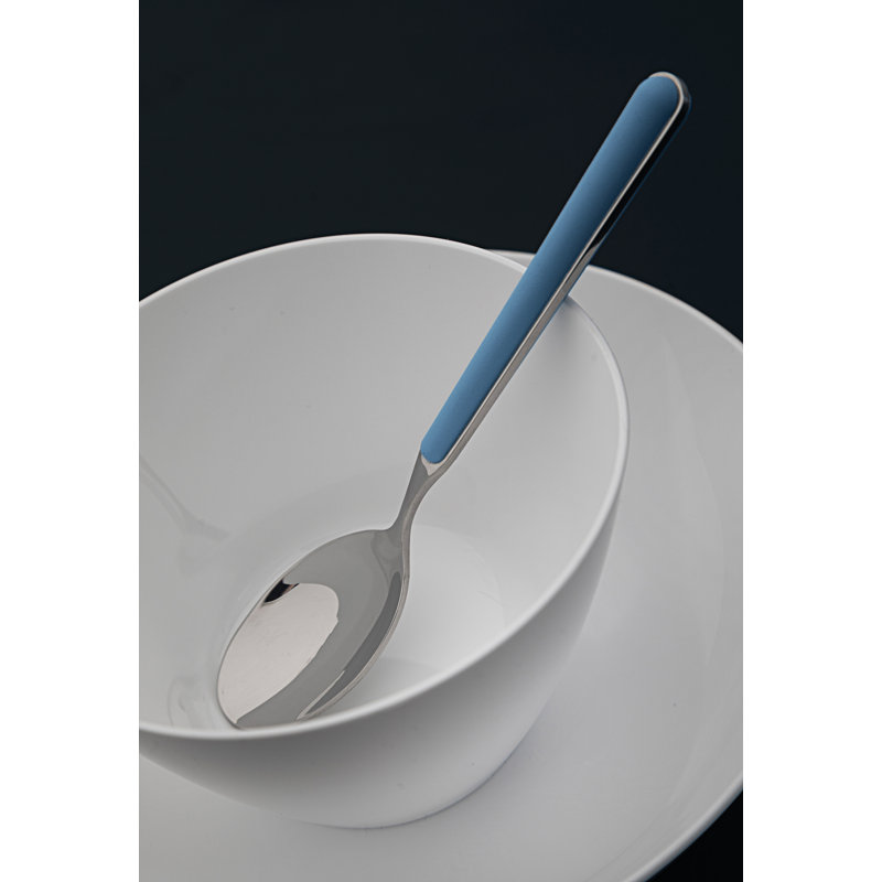 4 Pcs American Spoons Fant. Turtle-Dove, Light Blue
