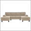 Canapé en forme de U rembourré nubby, conception de chaise double confortable avec accoudoirs rembourrés-428437190
