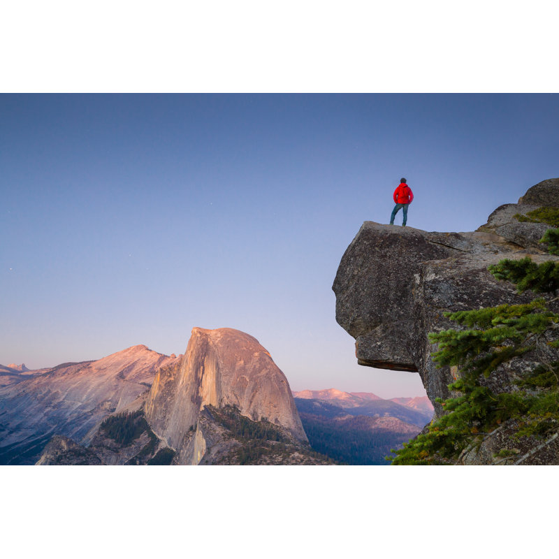 Higgs Hiker In Yosemite National Park by Bluejayphoto - Wrapped Canvas Print, 61cm H x 91cm W 3.8cm D