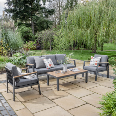 Nabiha - Easton Four Piece Lounge Set with Cushions