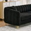 Canapé surdimensionné en tissu chenille de 85 po, canapé profond de luxe à 3 places, canapé capitonné de style moderne, canapé avec pieds en métal doré-1970777117