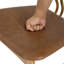 Chaise de salle à manger à dossier à lattes avec cadre en bois massif Bausman-122945738