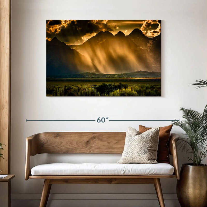 Alvord Stormy Grand Tetons, H 30 po x l 45 po