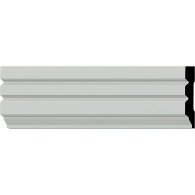 Endurathane Fluted Panel Window & Door Casing, 4"H x 5/8"P x 94 1/2"L, Factory Primed