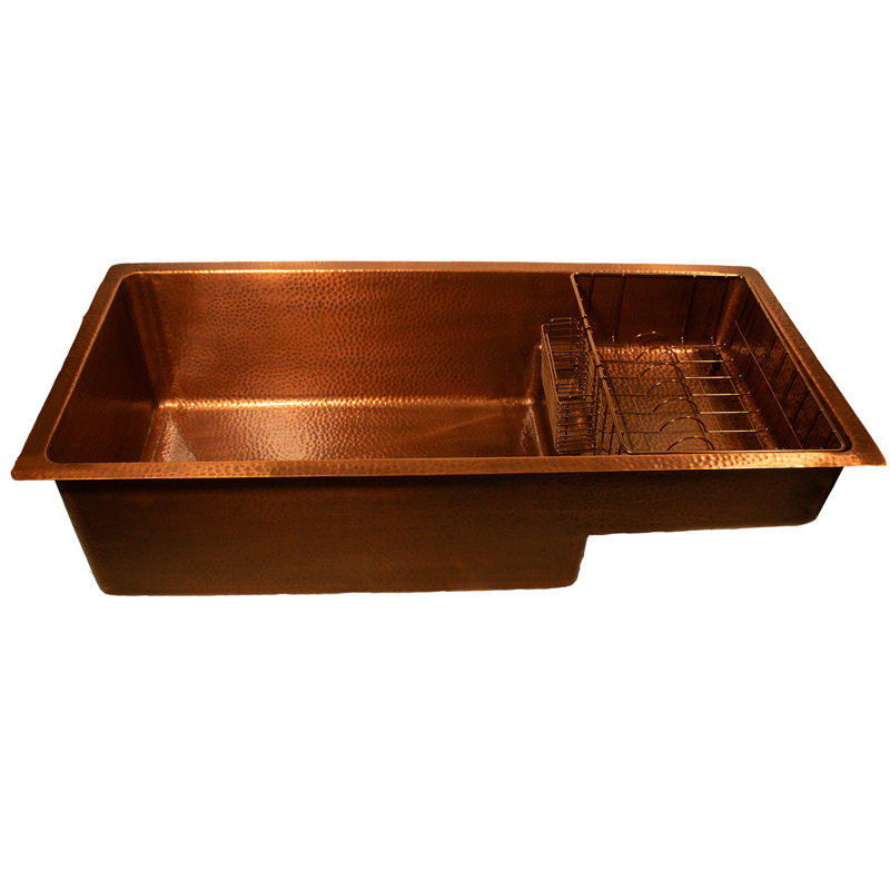 Nantucket Sinks X Studio Dearborn Copper STEPPE Undermount Kitchen Sink