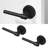Zen Single Dummy Door Lever Modern Concealed Design Non-Turning for (Closet, Pantry or Hallway) – Sleek Minimalist Style in Matte Black-114645579