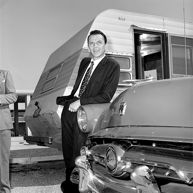 Frank Sinatra avec Ford - photographie, L 12 po x H 12 po