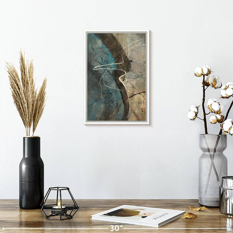 Ripple Effect, 9" x 13", Floating Frame White