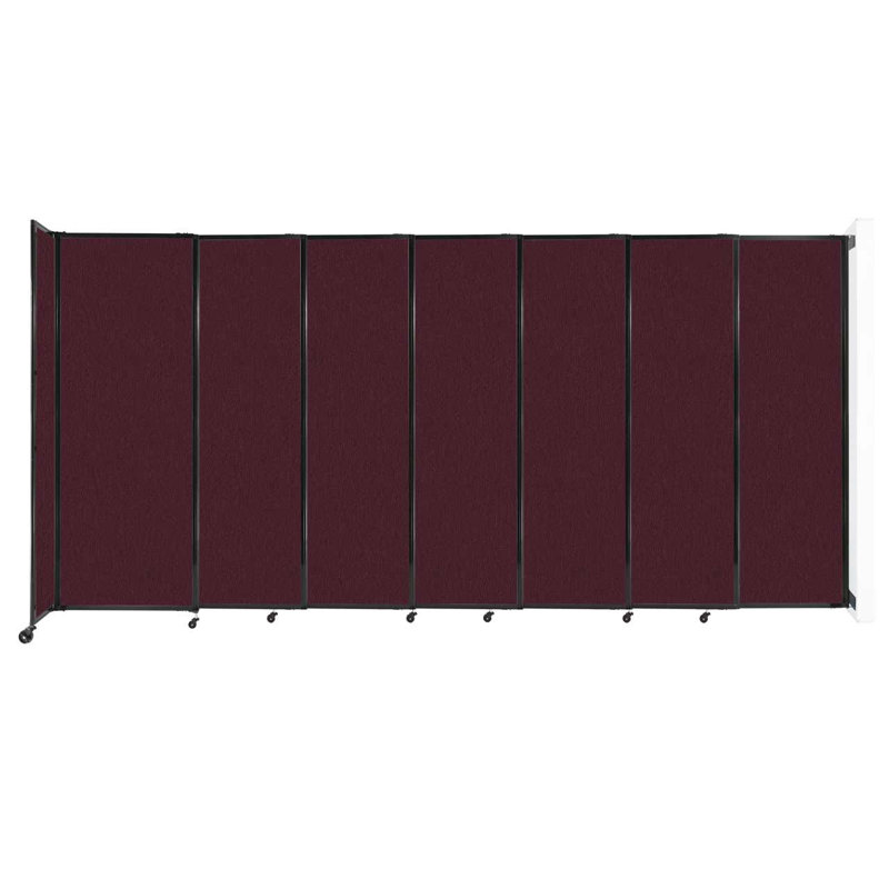 Cloison coulissante 5 pi, H 82 po x l 186 po x P 33 po, Marron