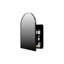 18X24 Inch Matte Black Metal Corner Medicine Cabinet With Arched Mirror For Small Bathroom Organization And Storage Solution Adjustable Shelves Grooming In Spaces Limited Options-130803383