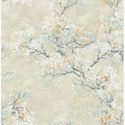 Taran Cherry Blossoms 32.82' L x 20.5" W Wallpaper Roll