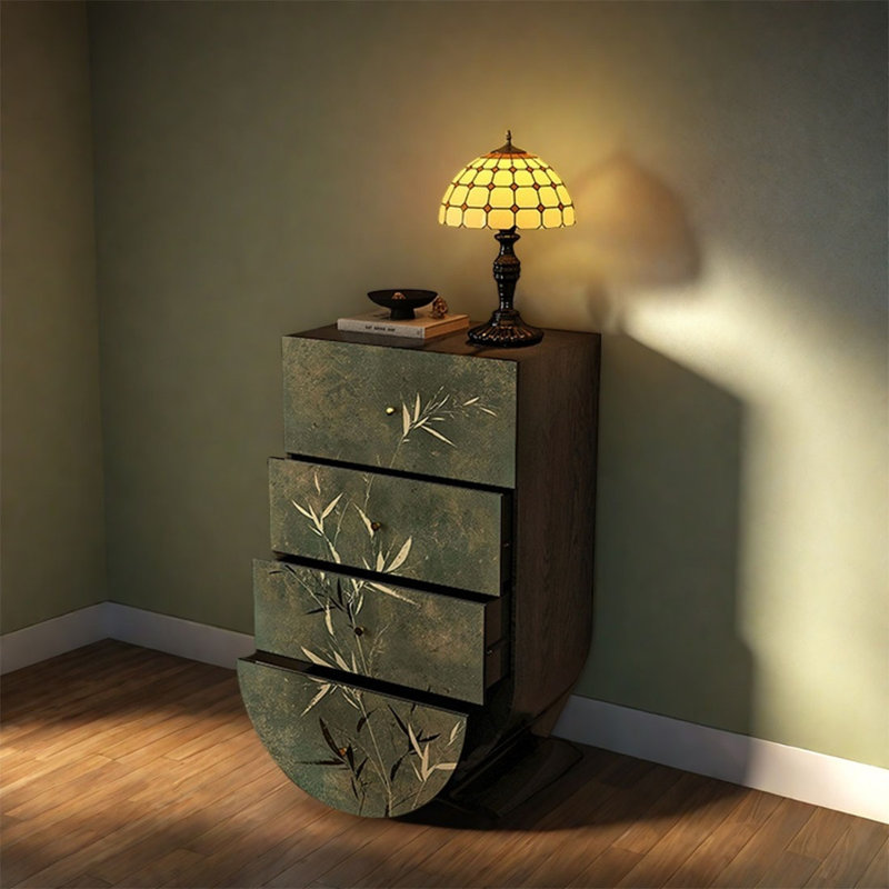 Four Drawer Pine Storage Cabinet