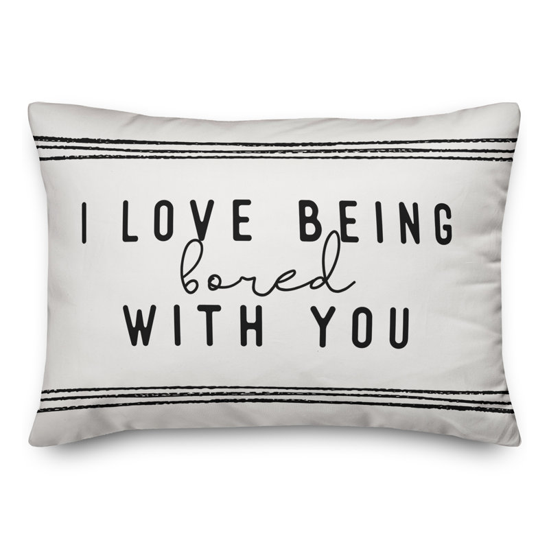  Coussin lombaire rayé Bored with You