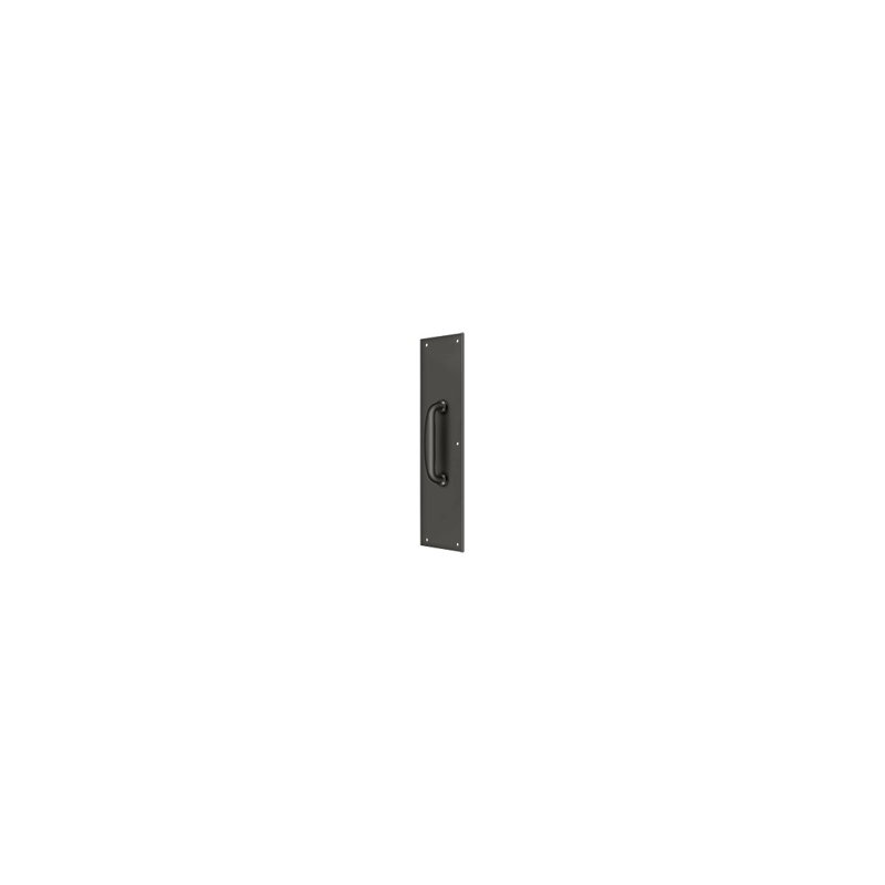Deltana PPH55U10B Push Plate w/ Handle 3-1/2" x 15 " - Handle 5-1/4" in Oil-rubbed Bronze