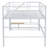 White Twin Metal MDF Loft Bed With Secure Storage Stairs And Durable Frame-222867262