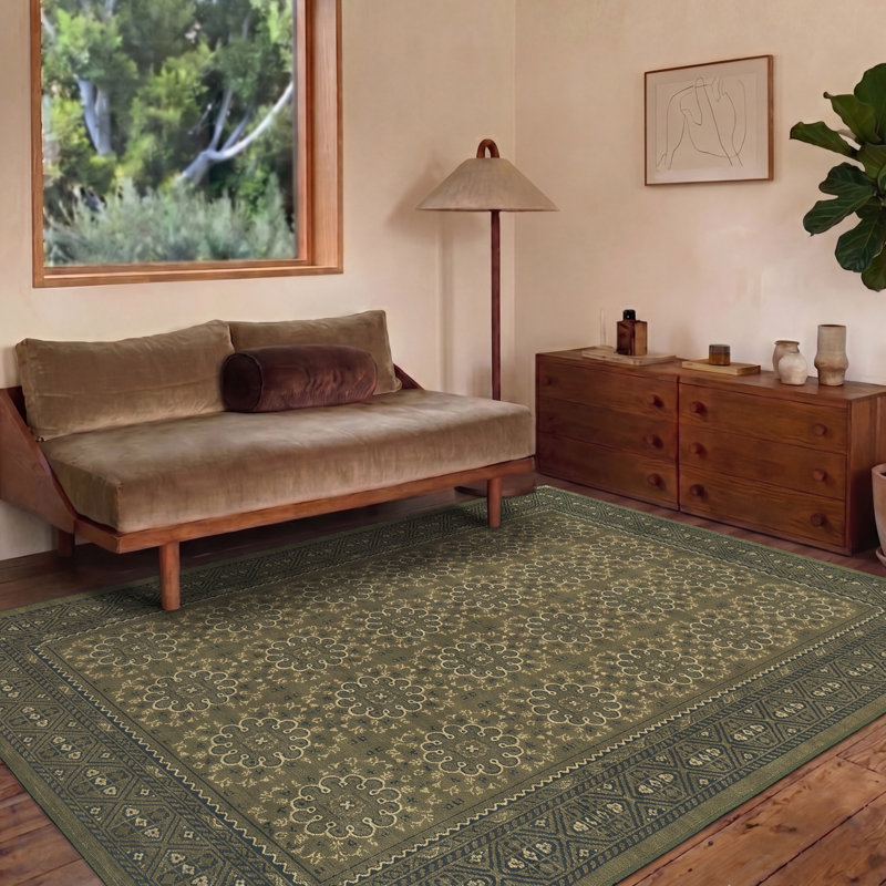 Petal Slim Washable Rug, Rectangle 6'7" x 9'